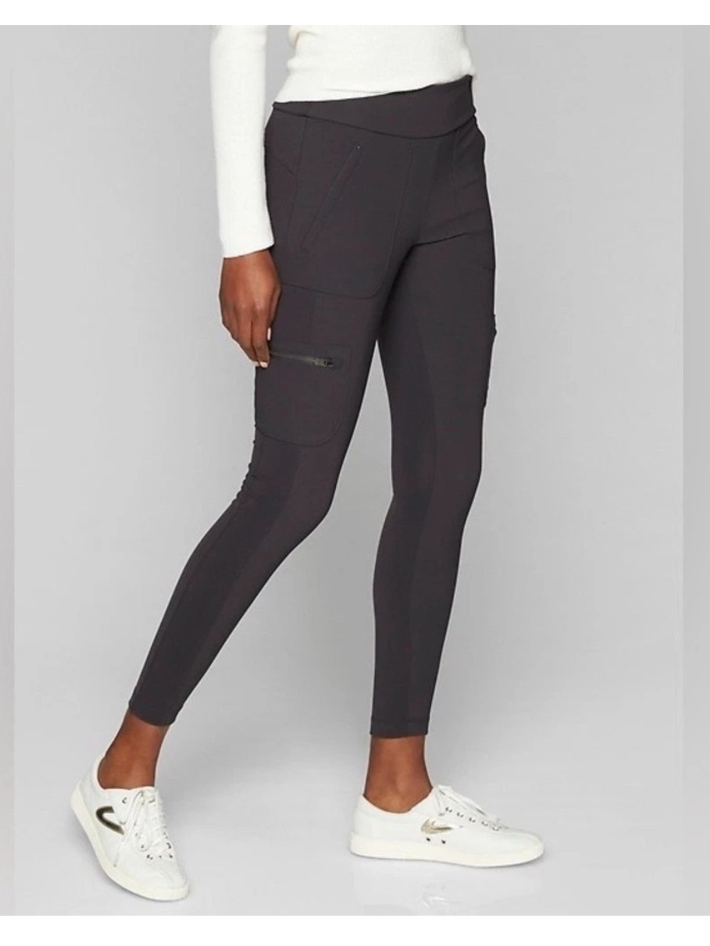 Athleta Pants Women's Size 4 Gray Highline Hybrid Cargo Tight Active Athletic